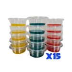 Booming Acres Booming Acres 70mm Potato Dextrose Yeast Extract Agar Colored Agar Cup 15 Pack
