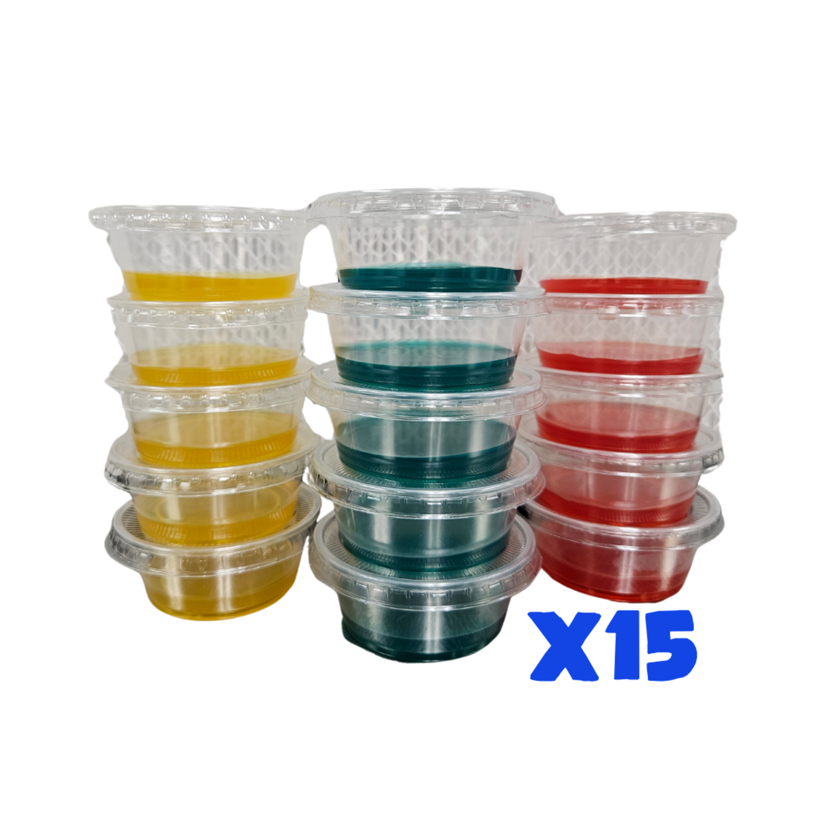 Booming Acres Booming Acres 70mm Potato Dextrose Yeast Extract Agar Colored Agar Cup 15 Pack