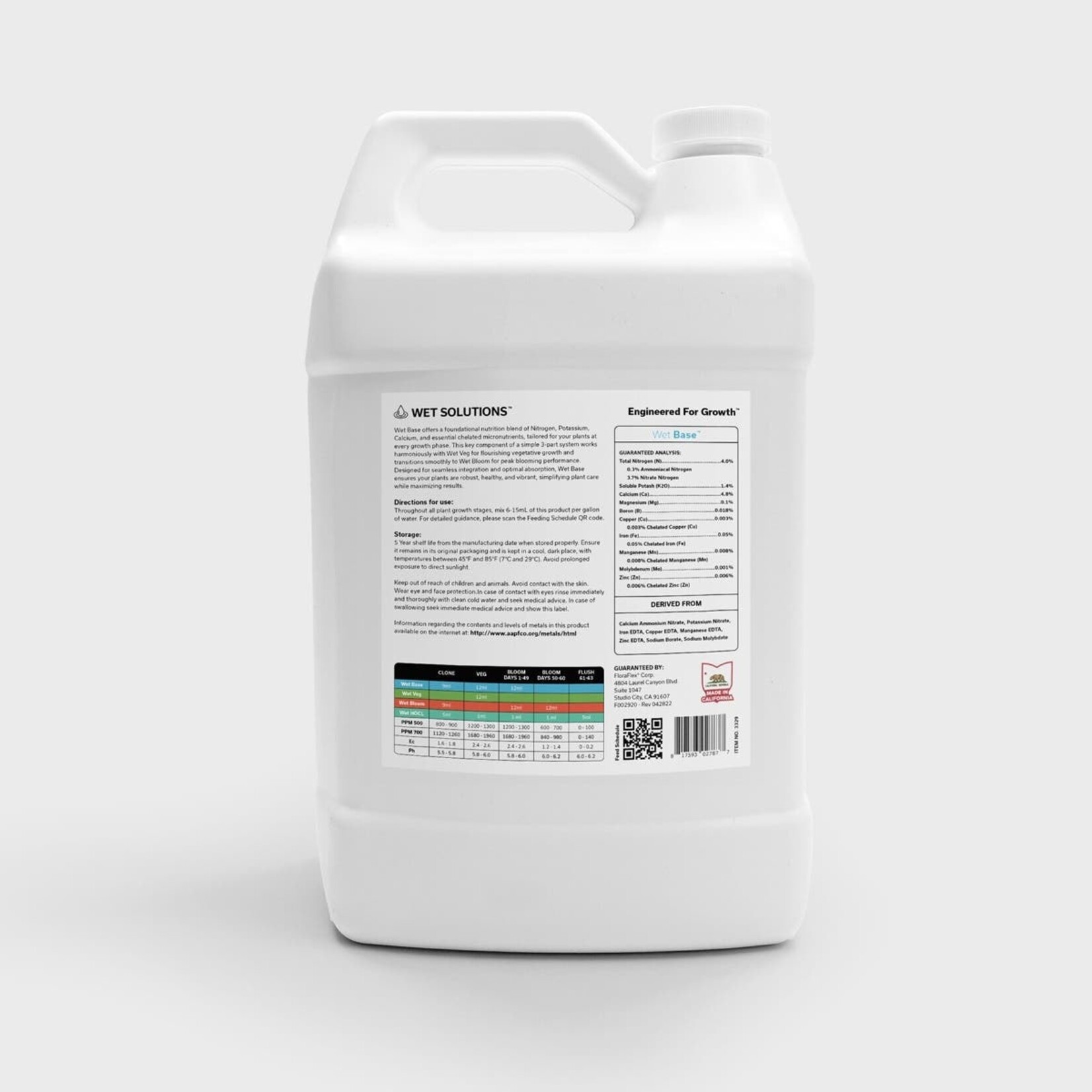 Floraflex FloraFlex Wet Base  4-0-1.4  liquid nutrients 1 gallon