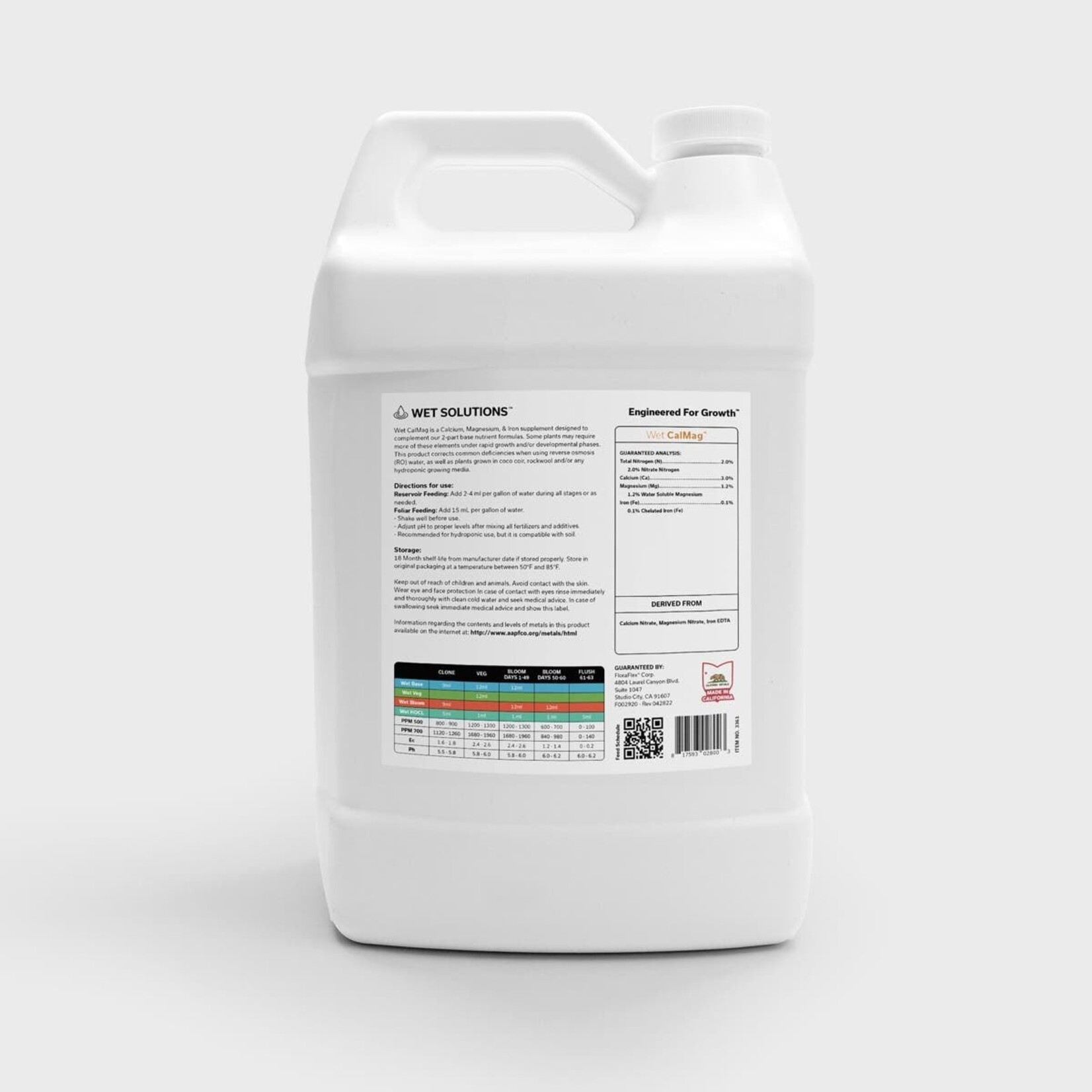 Floraflex Floraflex Wet Calmag  2-0-0  liquid nutrients 1 gallon