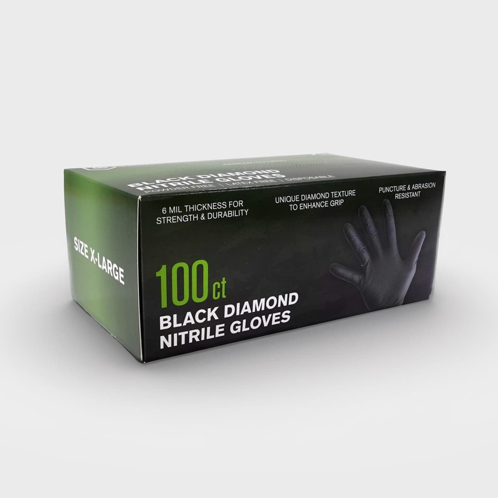 Floraflex 100ct -Black Diamond Nitrile Gloves - Size XL FloraFlex          fffgcp-0265