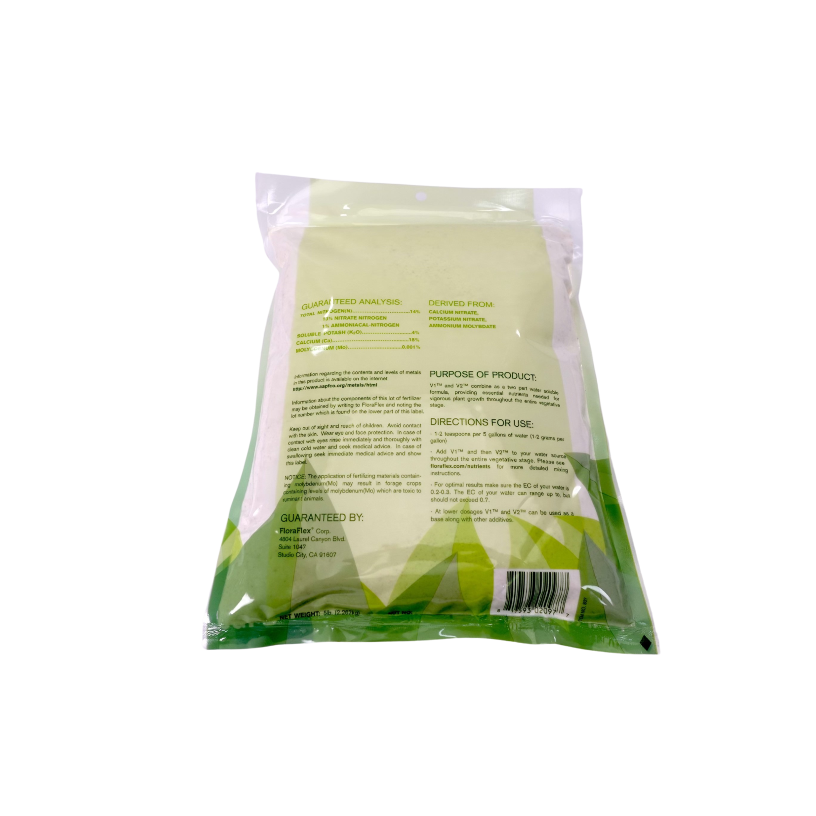 Floraflex V1™ Vegetative Part 1   14-0-4 |  5lb Bag Floraflex FF807