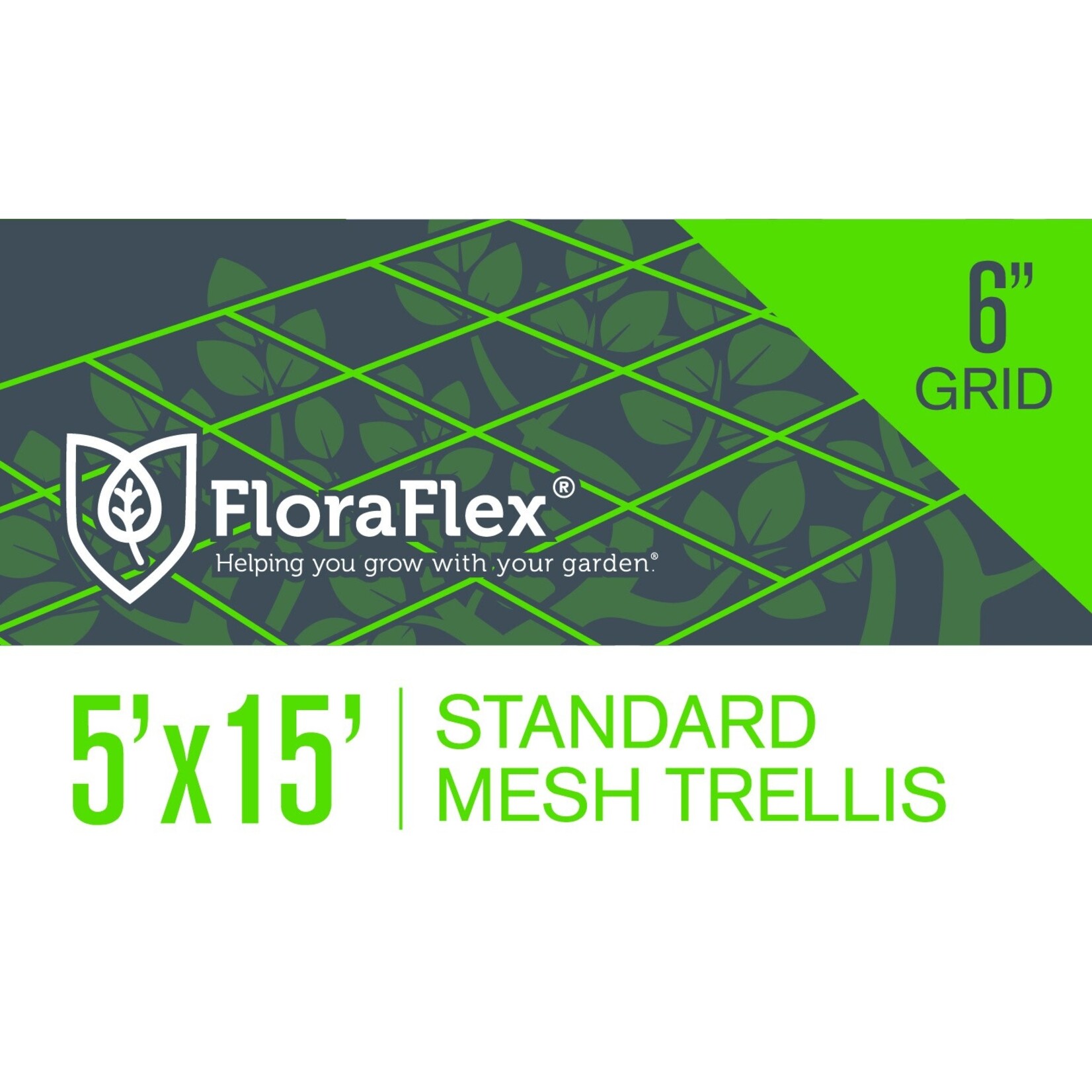 Floraflex Trellis Net Netting Mesh  - 6" grid  - 5ft x 15ft FloraFlex FF1977