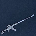 Smokerz Glass SMKZ                AK47 Metal Dab Tool 5"             T017