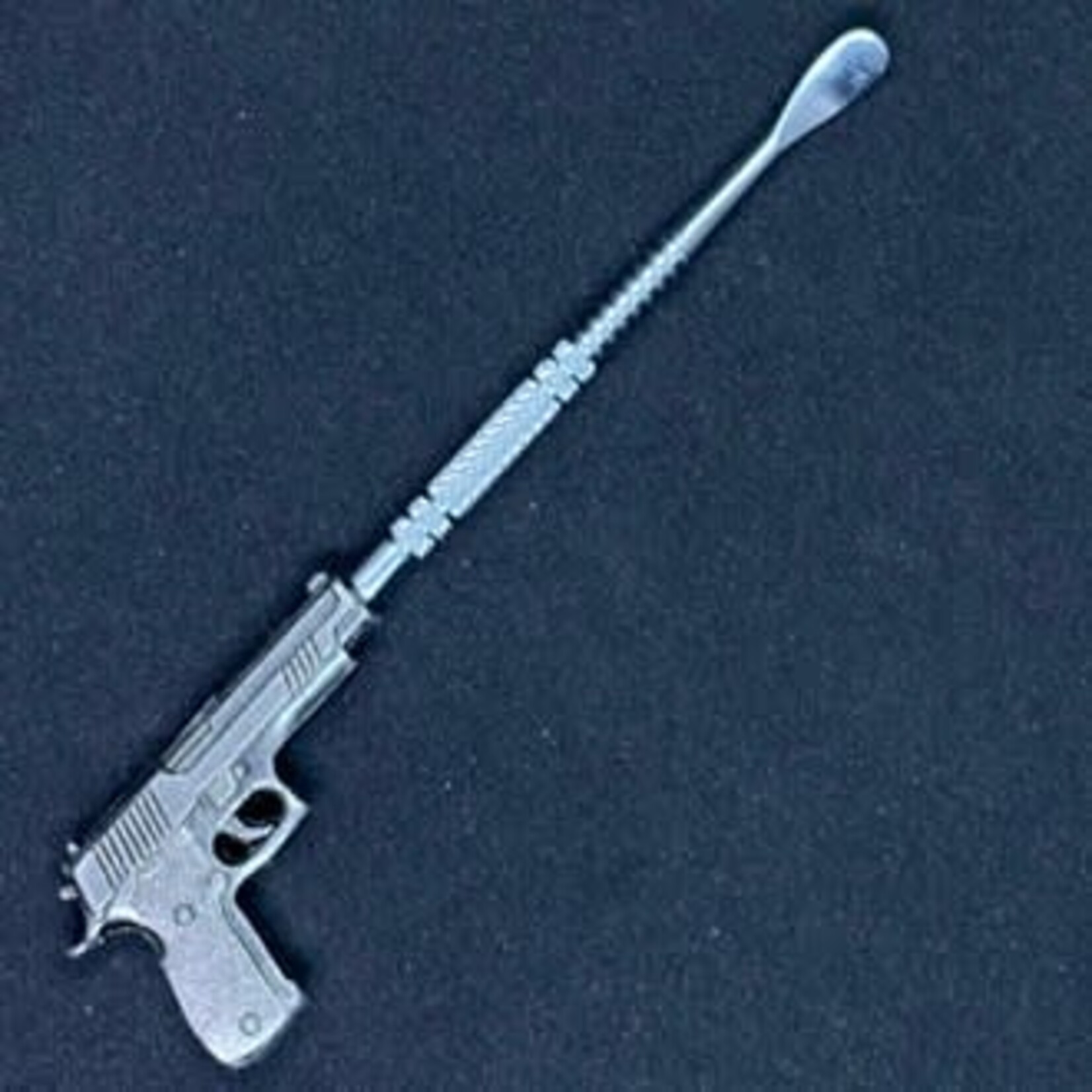 Smokerz Glass SMKZ      Pistol Design Metal Dab Tool 5"    T019