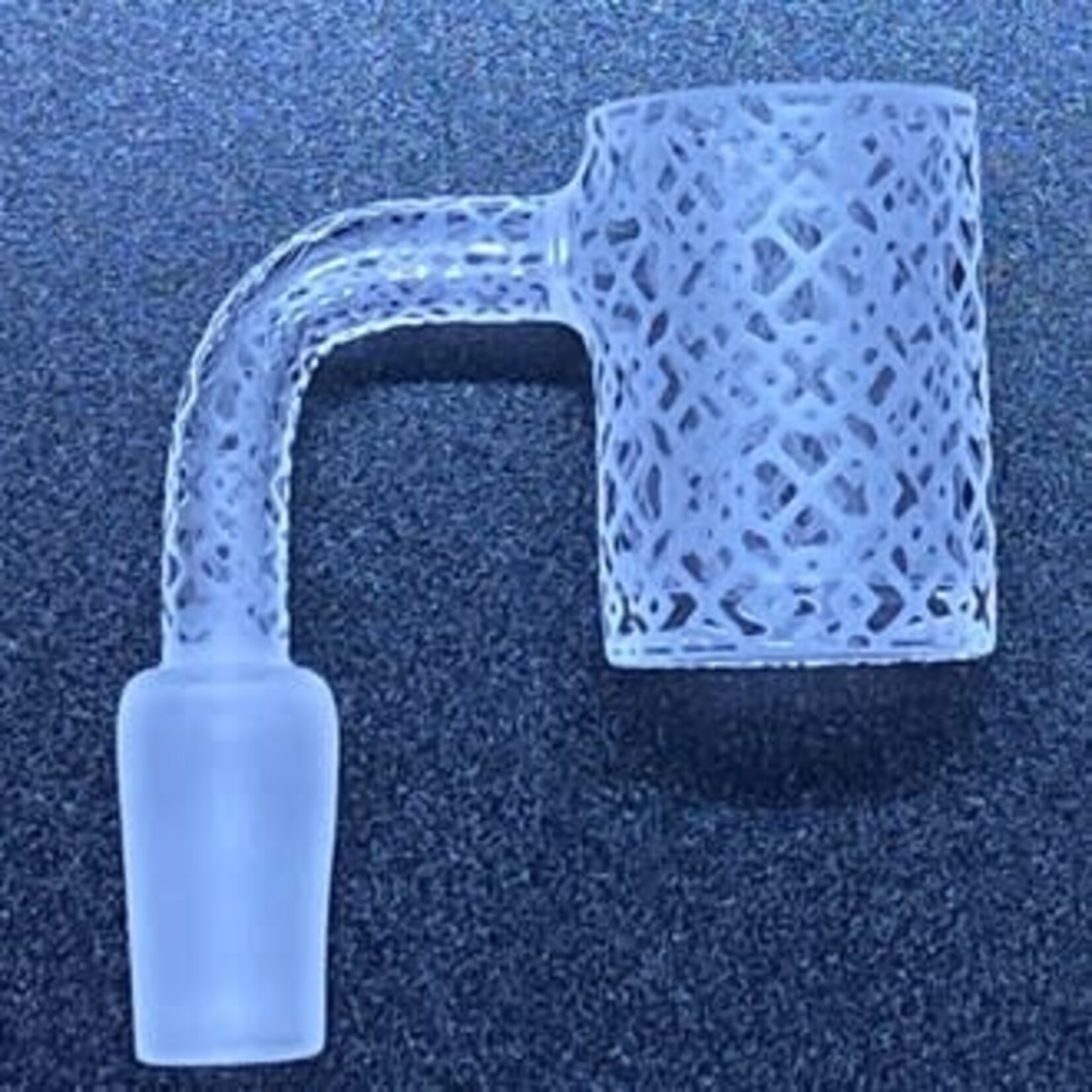 Smokerz Glass SMKZ                 14mm Male Engraved Frosted Banger Design H                 QL08