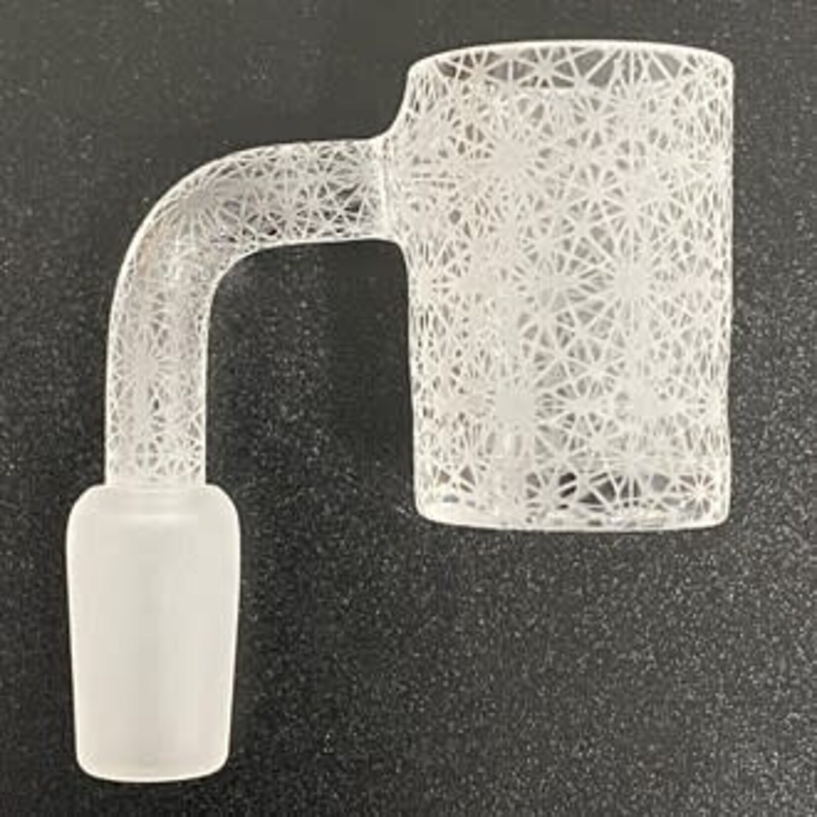 Smokerz Glass SMKZ       14mm Male Engraved Frosted Banger Design Q          QL17
