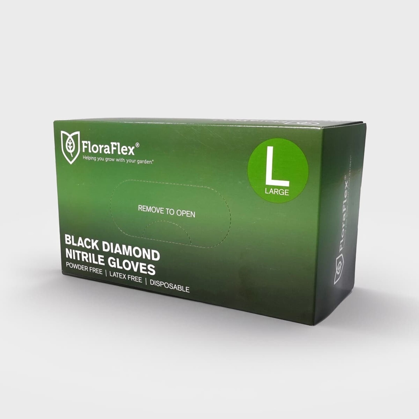 Floraflex 100ct -Black Diamond Nitrile Gloves - Size L FloraFlex          fffgcp-0264