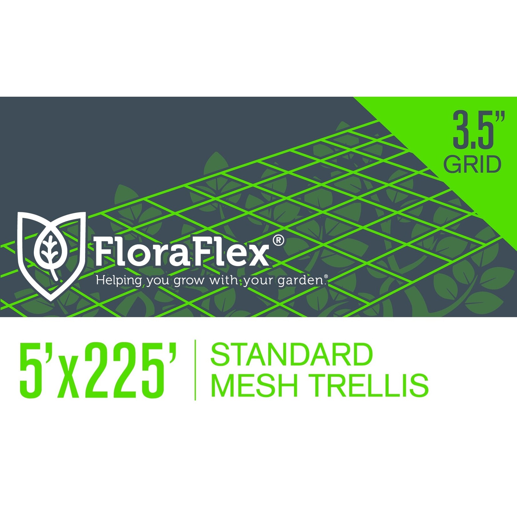 Floraflex Trellis - 6" squares - 5ft x 225ft stsndard mesh Trellis 5'x225' FloraFlex FF1973