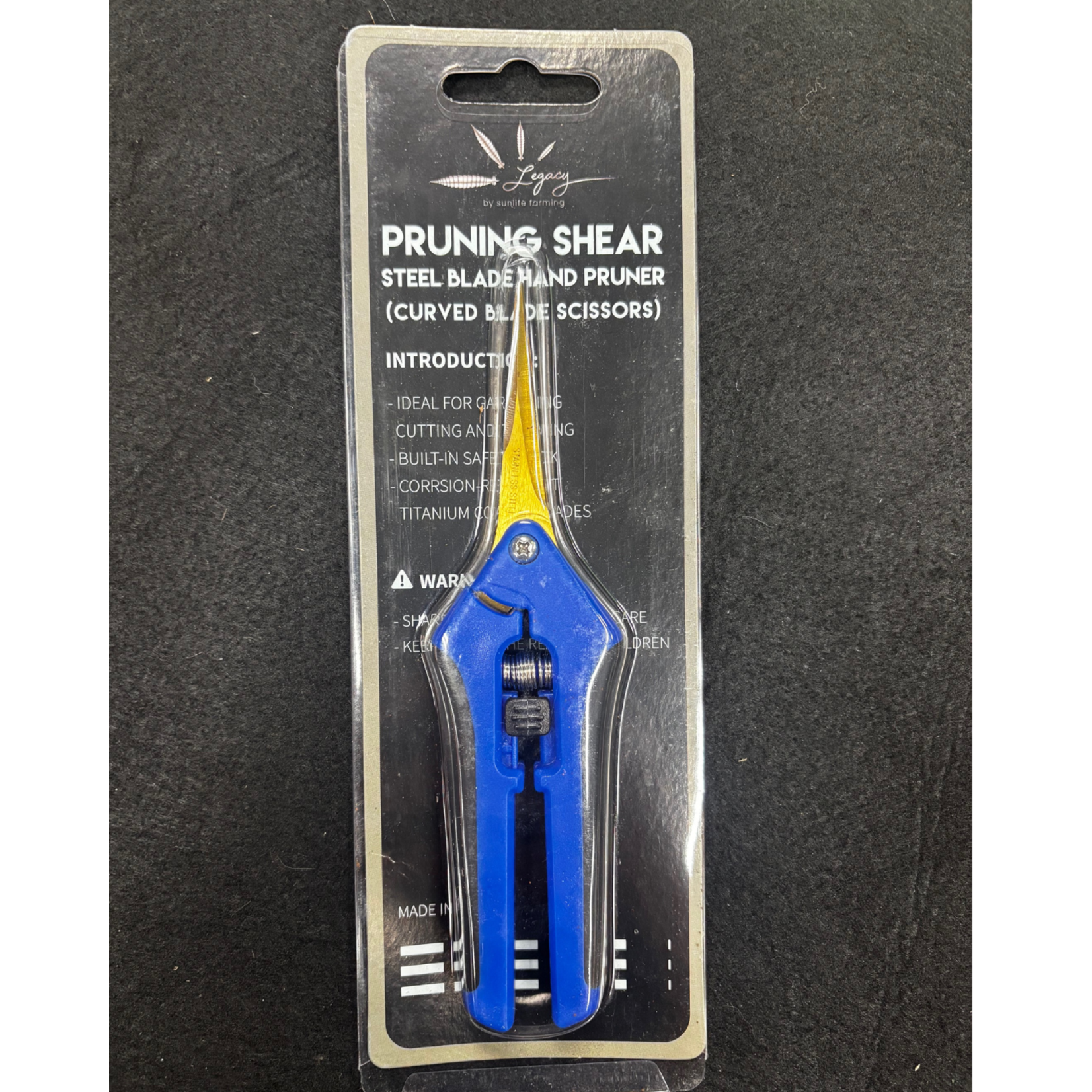 Legacy Blue Pruning Shears with Curved Blade ST