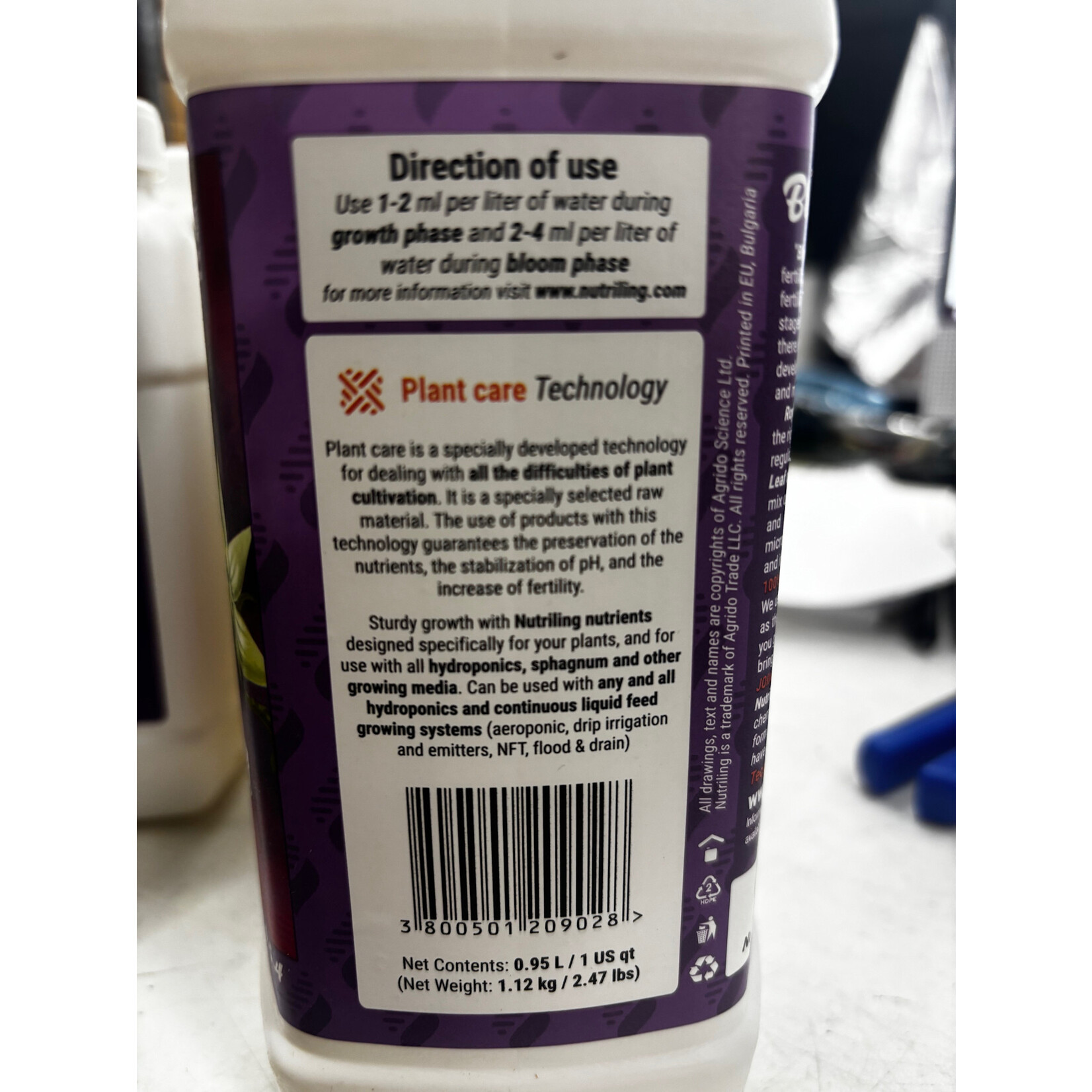 Nutriling Nutriling Bloom Spirit 0-5-4 Quart     Blooming Fertilizer for Flowers - Orchid, Rose, Hibiscus, Hydrangea, Bougainvillea or as Flower Bloom Fertilizer Indoor Outdoor Garden Liquid Plant Food