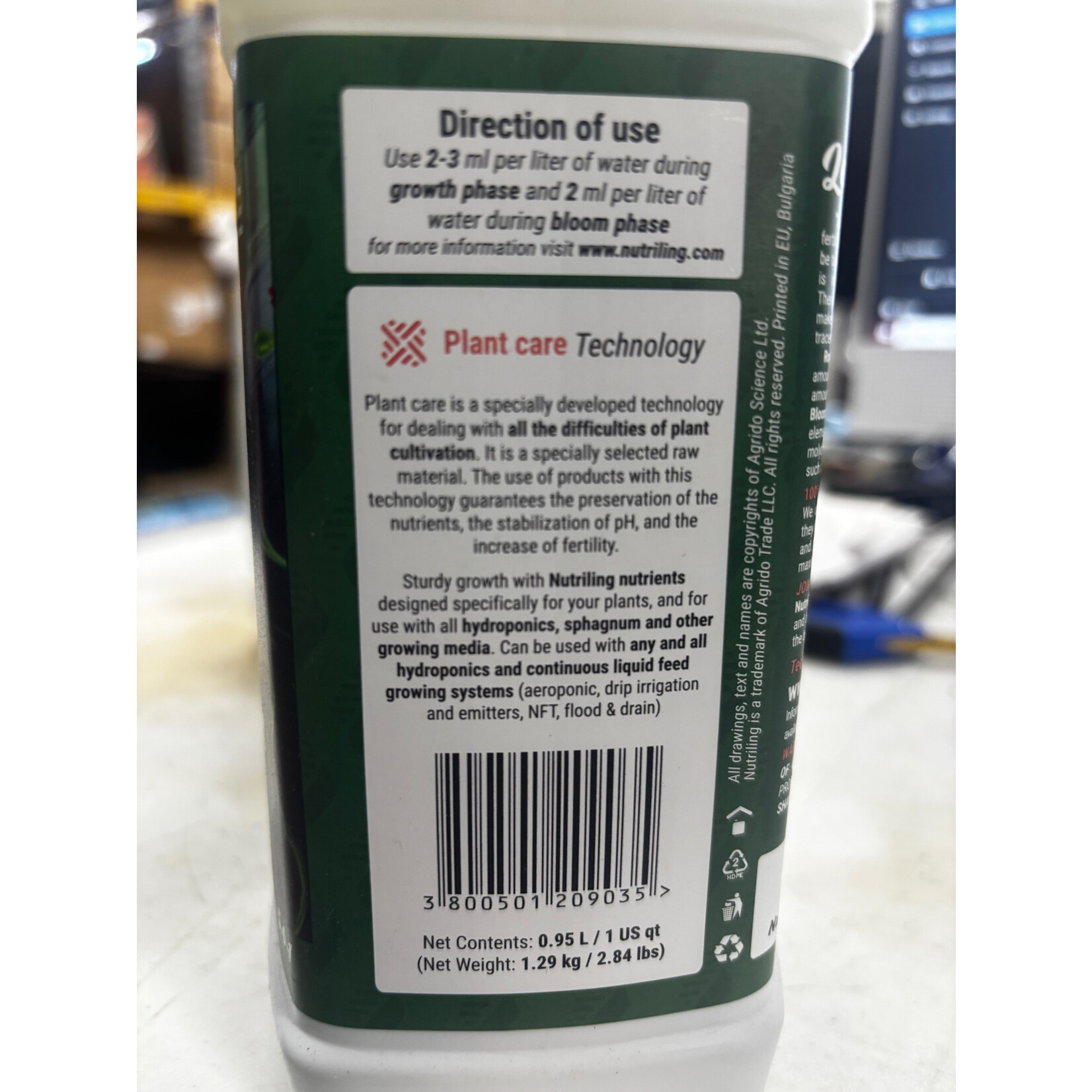Nutriling Nutriling Leaf Queen 5-0-1 Quart Micro Nutrients for Plants - Comprehensive House Plant Fertilizer, Fruit Tree Fertilizer, Vegetable Fertilizer
