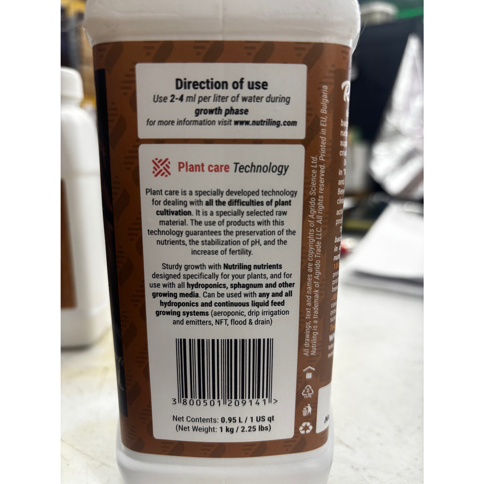 Nutriling Nutriling Root Invader Quart  Liquid Mycorrhizal Fungi & Mycorrhizae for Plants Fertilizer- Root Invader - Liquid Root Stimulator for Plants