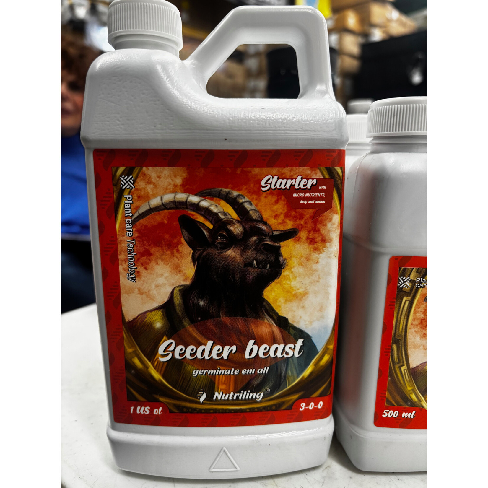 Nutriling Nutriling Seeder Beast  Quart  Root Stimulator for Plants and Seed Germination 3-0-0 Seeder Beast for House Plant and Root Stimulator for Plant Cuttings