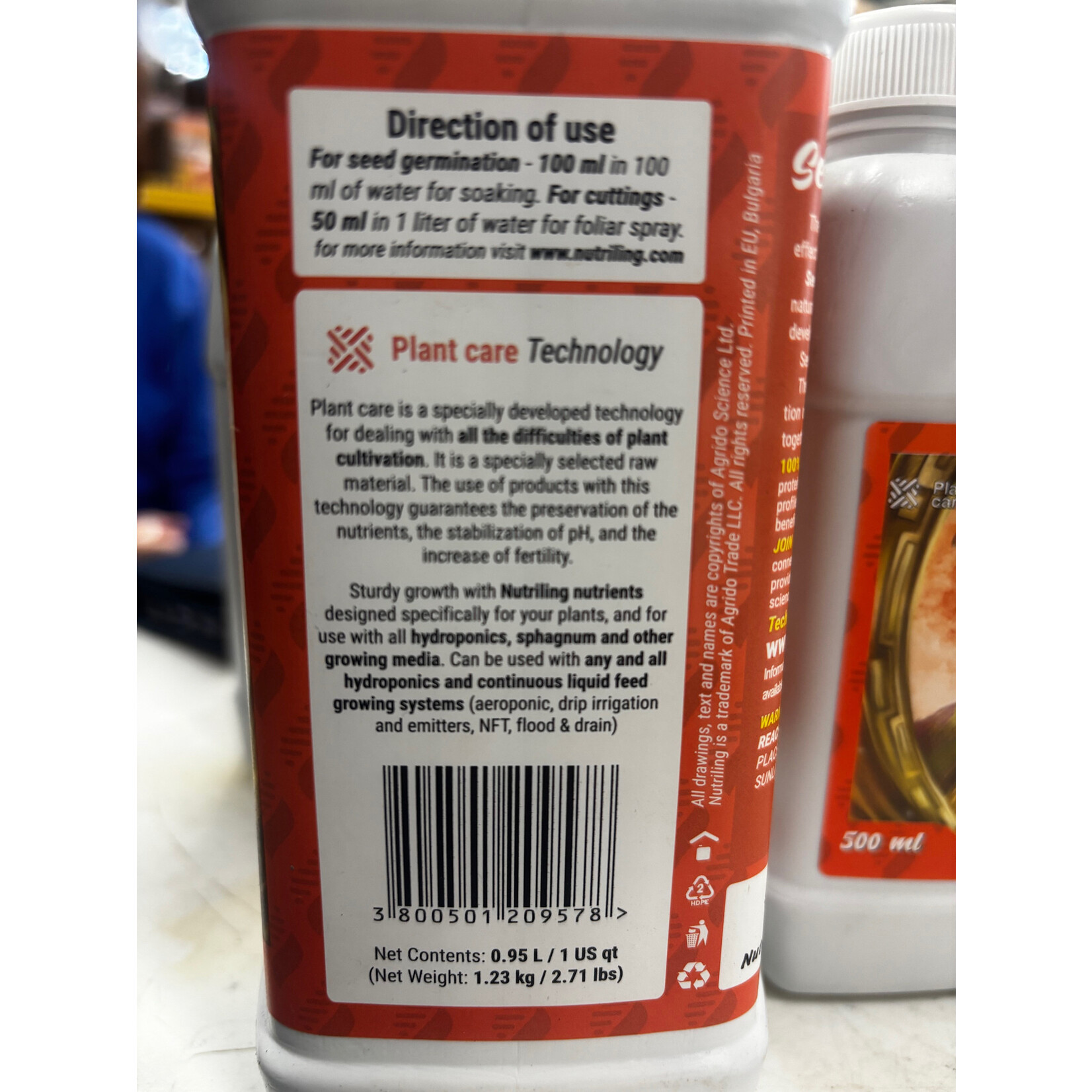 Nutriling Nutriling Seeder Beast  Quart  Root Stimulator for Plants and Seed Germination 3-0-0 Seeder Beast for House Plant and Root Stimulator for Plant Cuttings