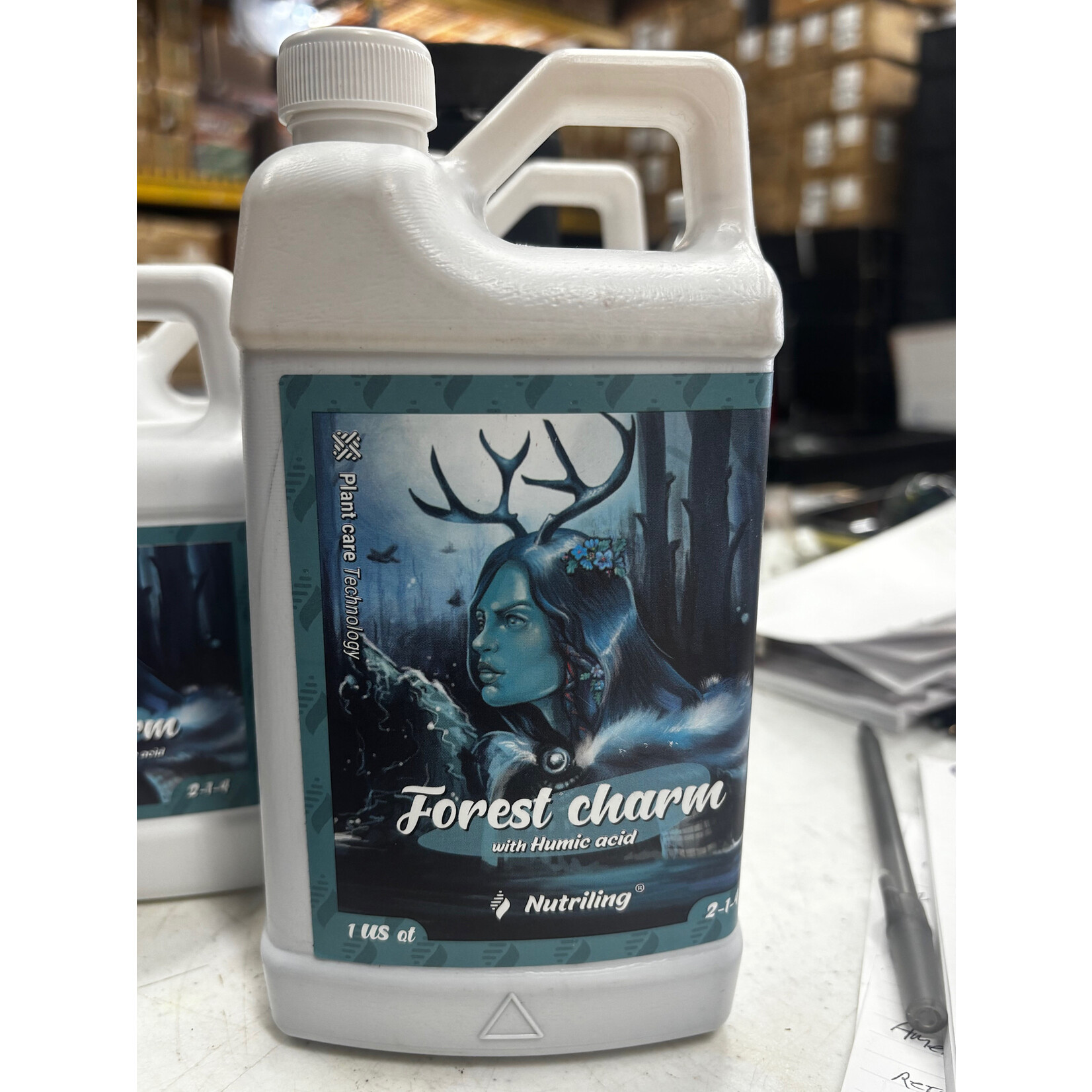 Nutriling Nutriling Quart  Forest Charm  2-1-4  Grow Big Fertilizer Plus Humic Acid, NPK Fertilizer, Plant Fertilizer for Houseplants, Liquid Fertilizer Indoor Plants Liquid Plant Food Outdoor. Fertilizer Vegetable Garden