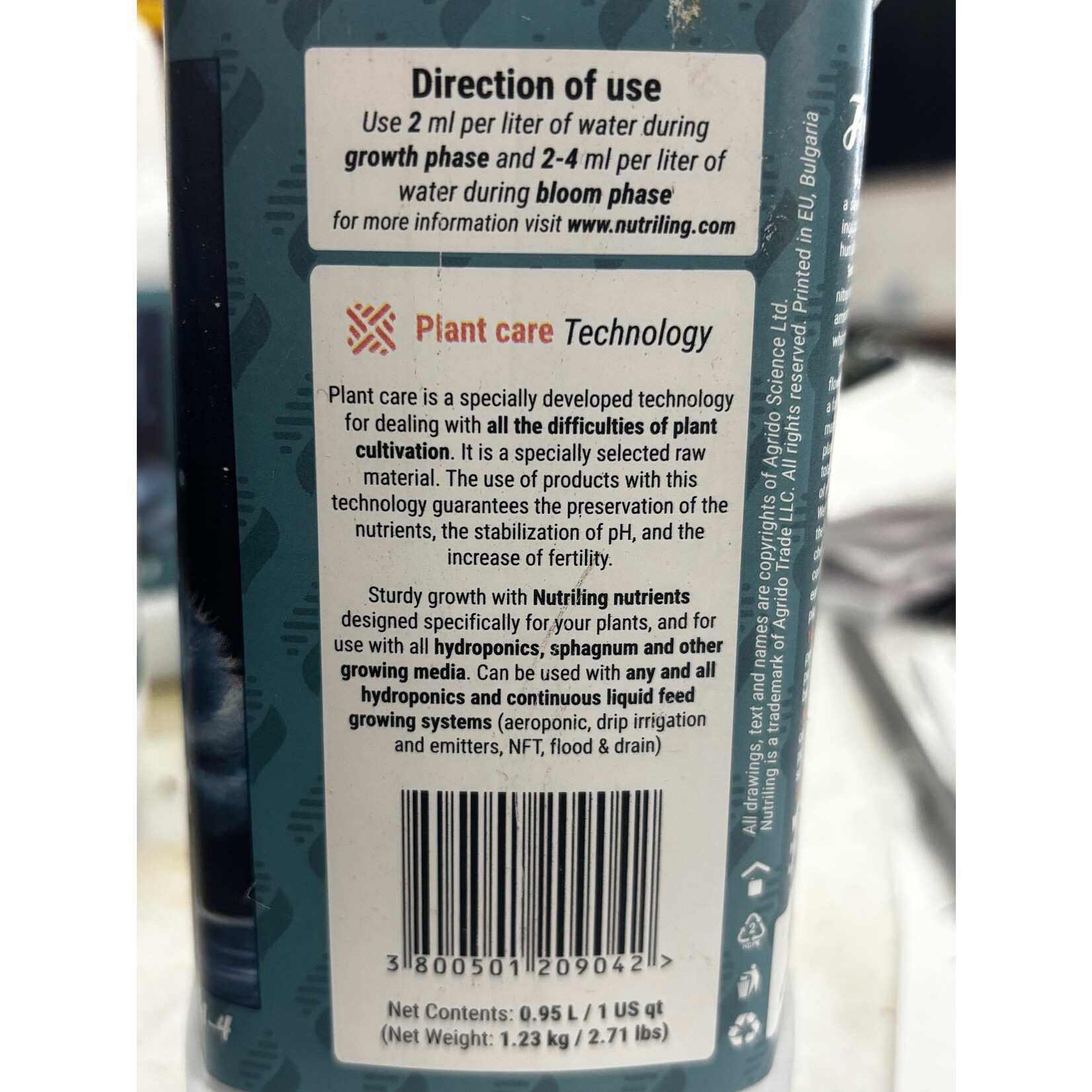 Nutriling Nutriling Quart  Forest Charm  2-1-4  Grow Big Fertilizer Plus Humic Acid, NPK Fertilizer, Plant Fertilizer for Houseplants, Liquid Fertilizer Indoor Plants Liquid Plant Food Outdoor. Fertilizer Vegetable Garden