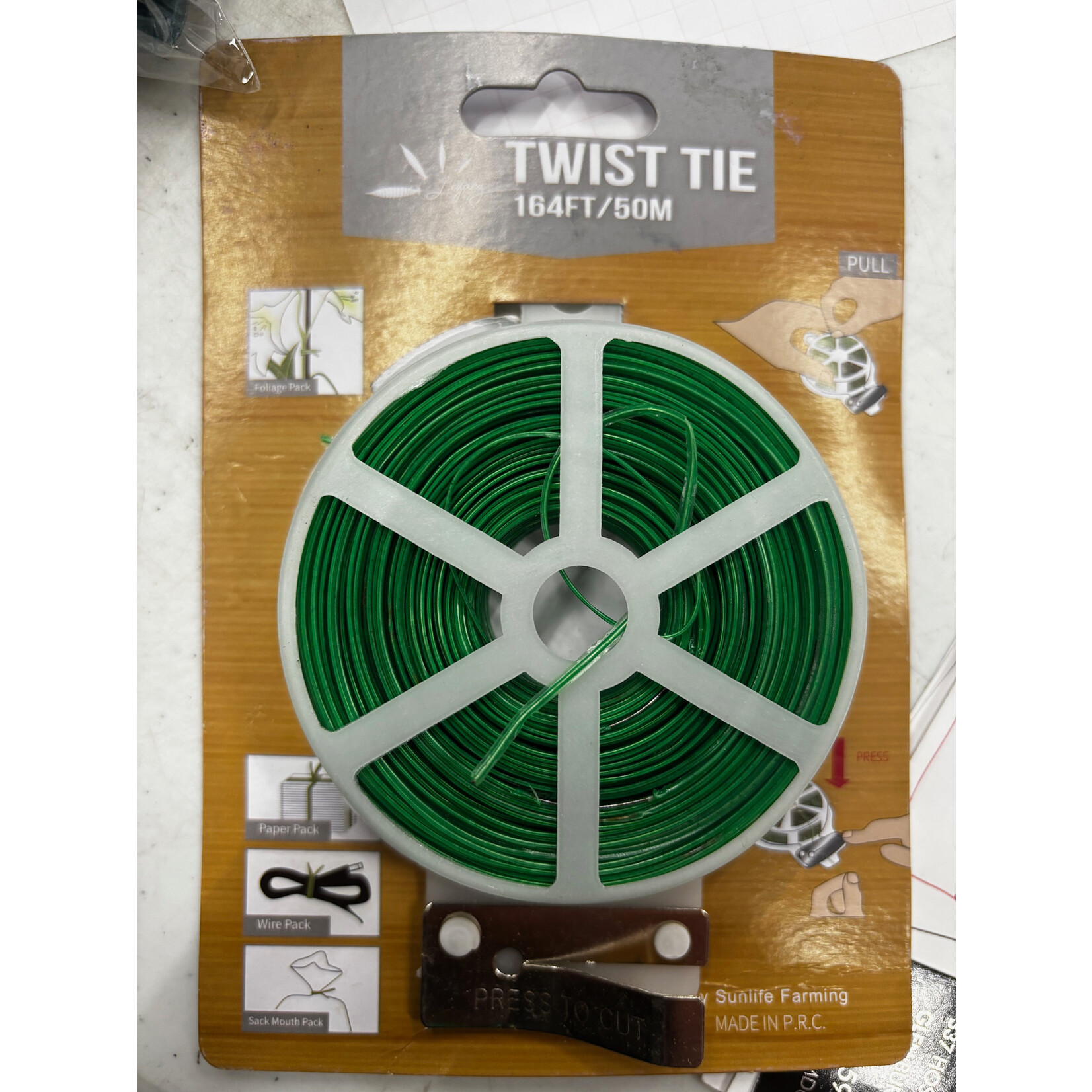 Green Twist Tie 164ft FS ST