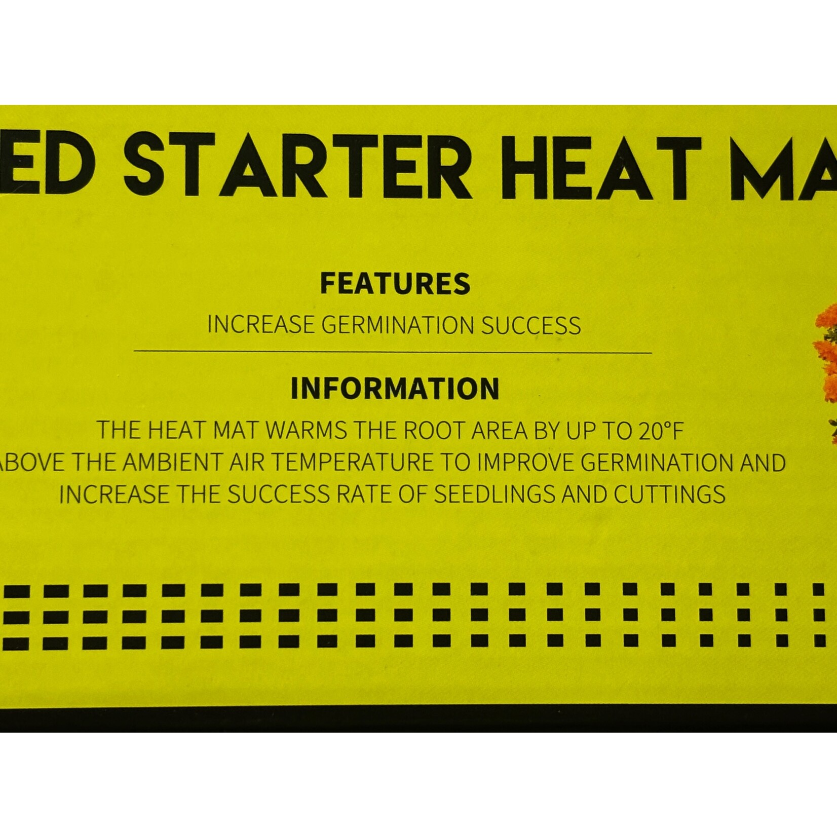 Seed Starter Heat Mat 10x20.75in SF FS ST