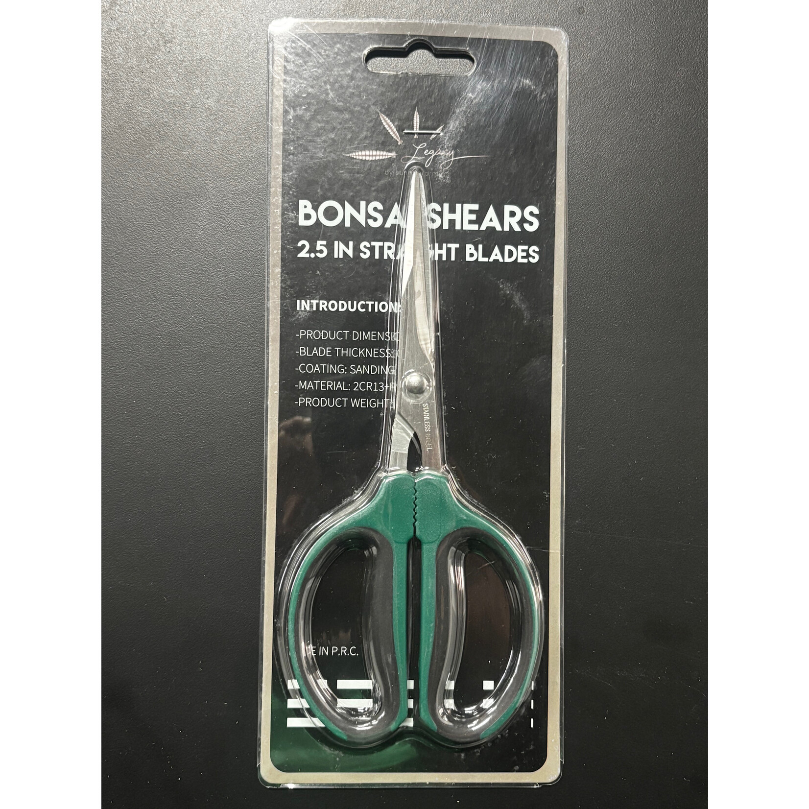 legacy Bonsai Shears 2.5" Strait Blade  FS ST