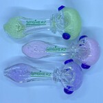 Smokerz Glass SMKZ            		 4.5" SMOKERZ Neon Head Mouth Rim Spoon SG33