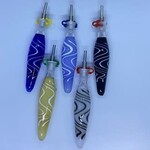 Smokerz Glass SMKZ     5" Wave Lines Assorted Colors Honey Straw      NC60