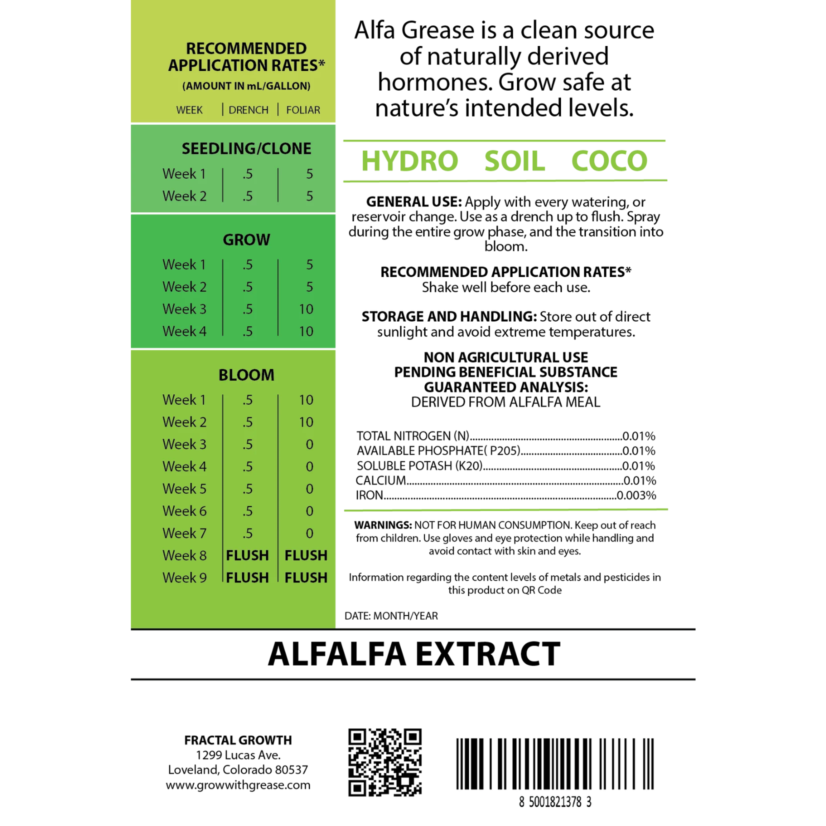 Grease  Alfa Grease * Alfalfa Extract 250ml