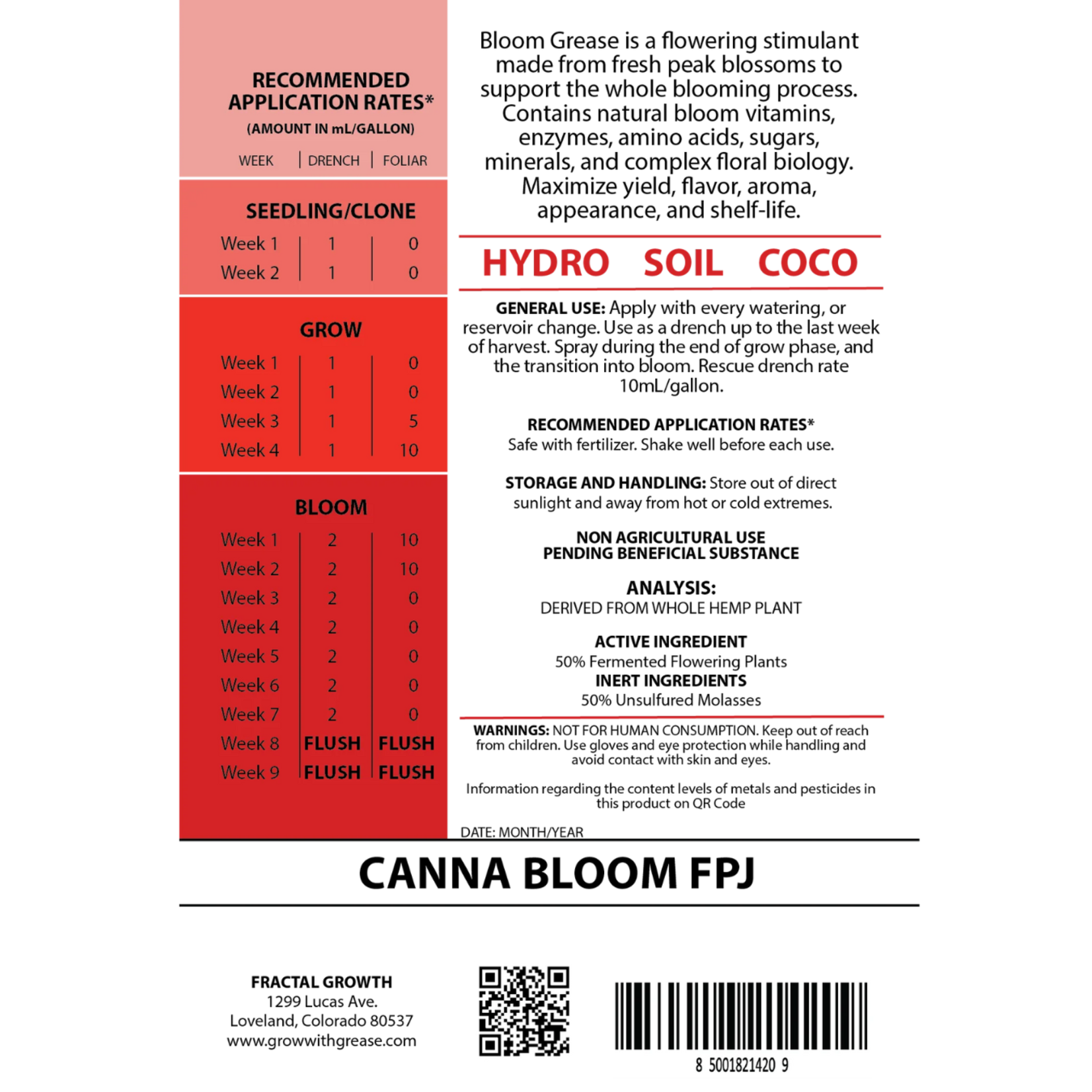 Grease  Bloom Grease * Fermented Flowering Plant Juice 250ml