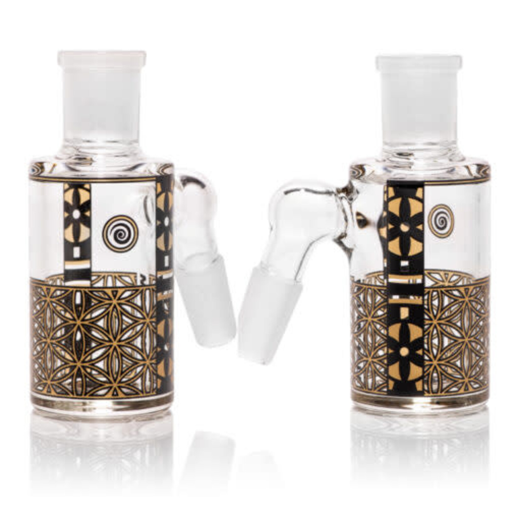 CHV Glass Golden Seed Matrix Dry Catcher 14m 90 Ash Catcher / 14mm 90 degree