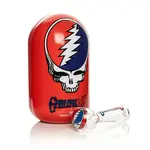 Greatful Dead Grateful Dead GEAR Premium®  4.5" Steal Your Face Spoon Hand Pipe in Collectible  Red Tin