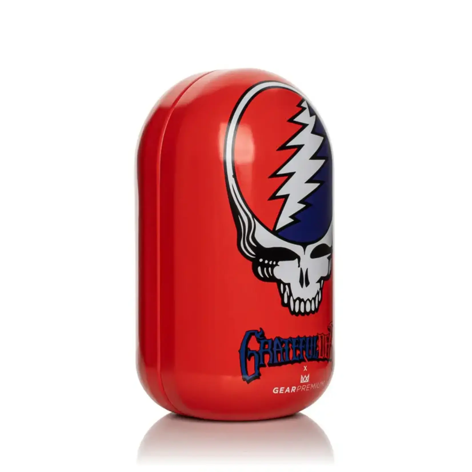 Greatful Dead Grateful Dead GEAR Premium®  4.5" Steal Your Face Spoon Hand Pipe in Collectible  Red Tin