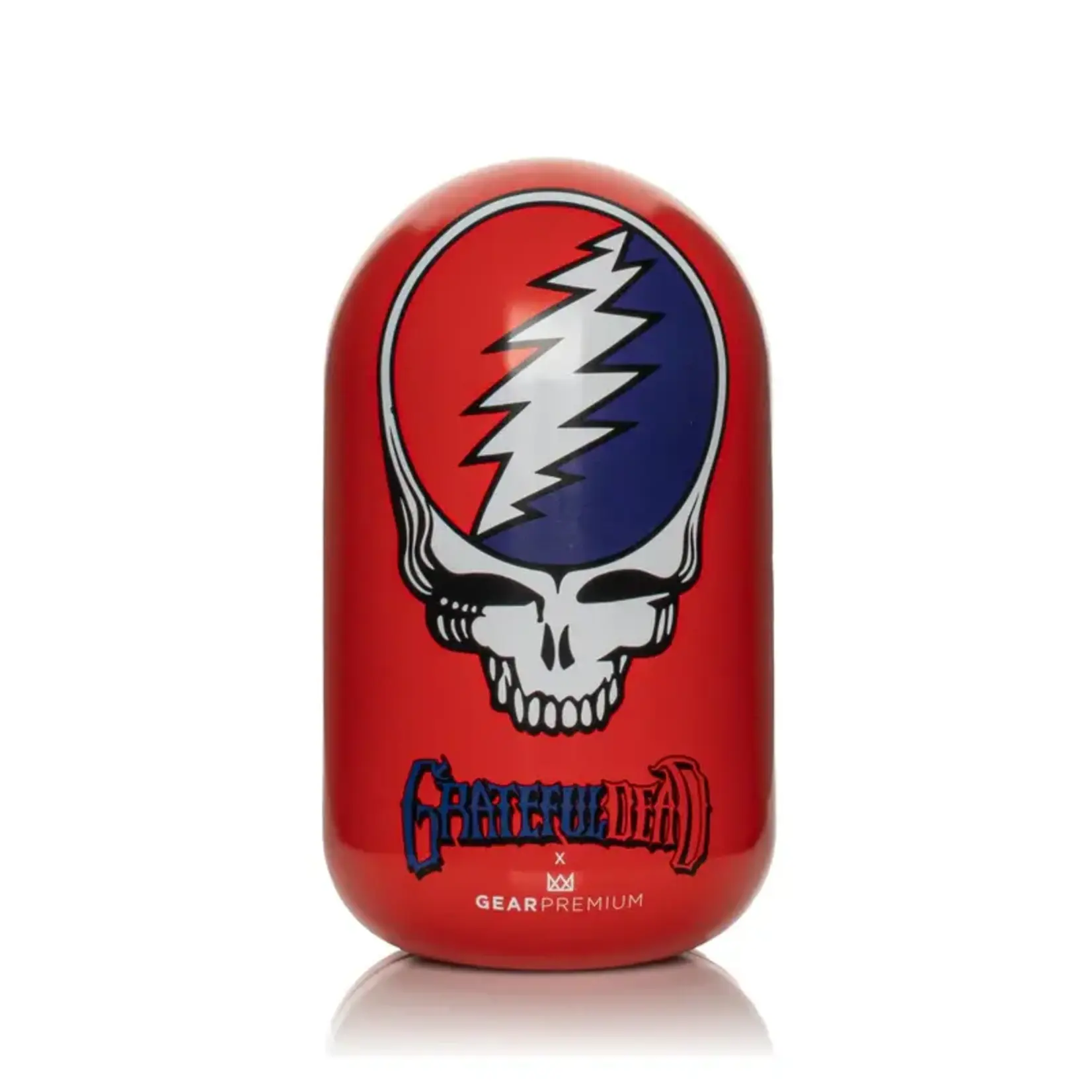 Greatful Dead Grateful Dead GEAR Premium®  4.5" Steal Your Face Spoon Hand Pipe in Collectible  Red Tin