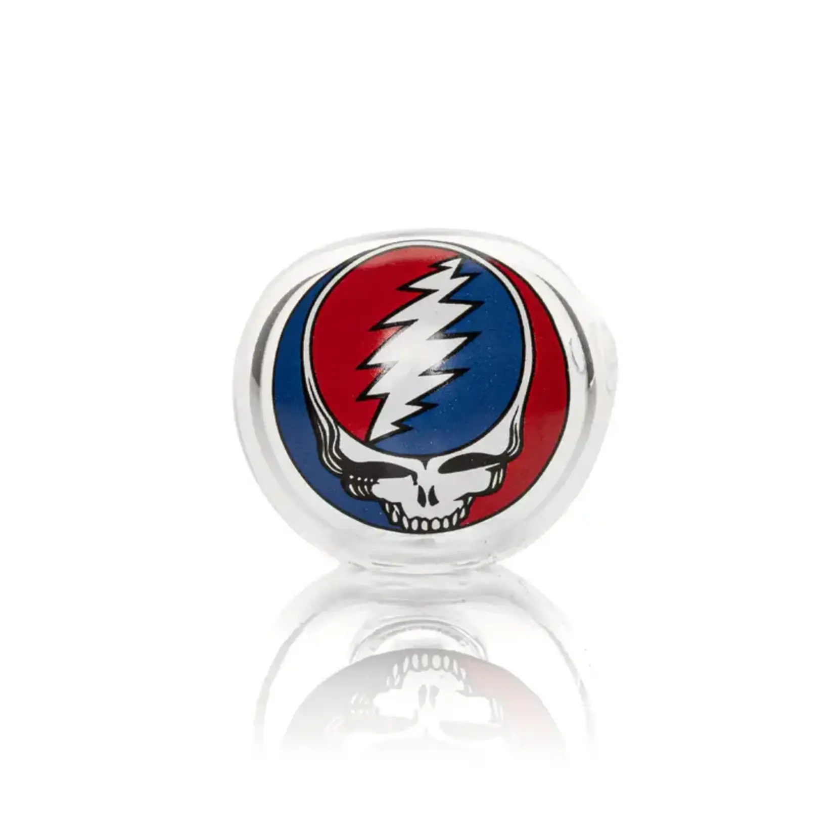 Greatful Dead Grateful Dead GEAR Premium®  4.5" Steal Your Face Spoon Hand Pipe in Collectible  Red Tin