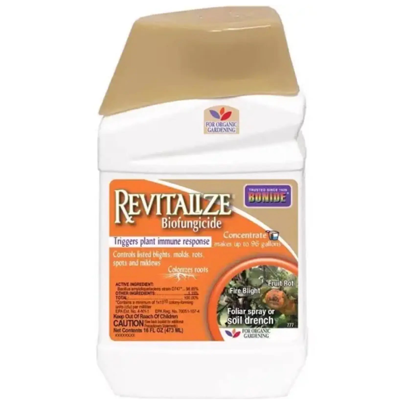 Bonide Revitalize Organic Concentrated Liquid Disease and Fungicide Control 16 oz