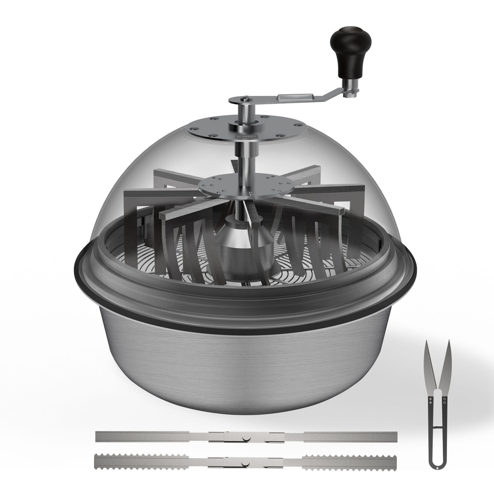 AC Infinity Bud Bowl Trimmer 16", Twist Spin Cut with Clear Visibility Dome  AC Infinity AC-BTA16