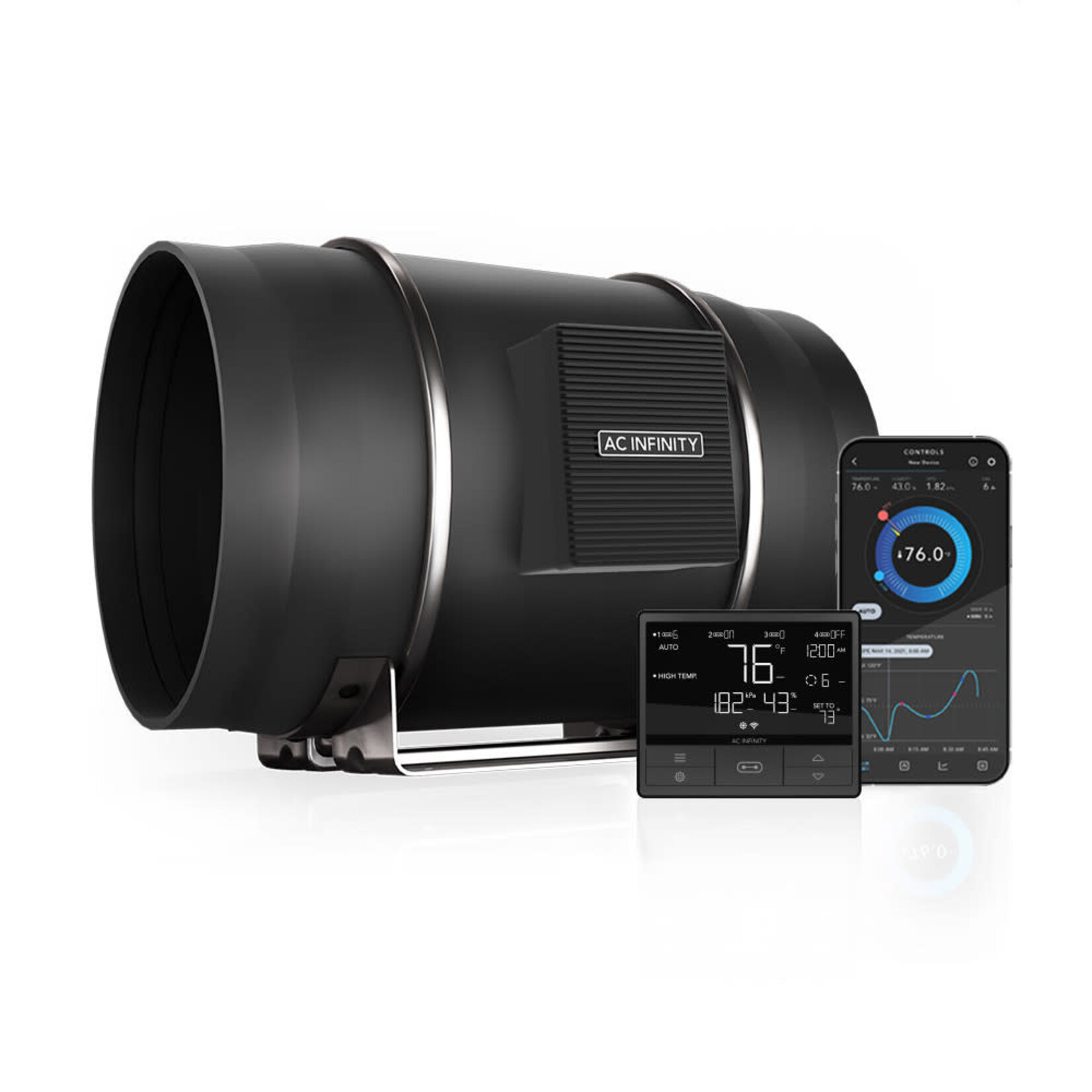 AC Infinity AC Infinity CLOUDLINE T10, Quiet Inline Fan 10" with Temperature Humidity VPD Controller AI-CLT10