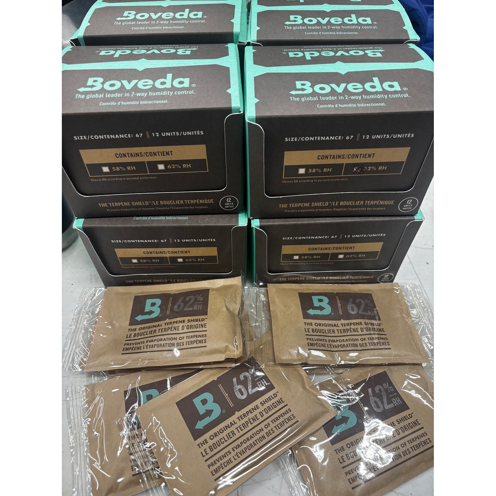 Boveda Inc Boveda 67g 2-Way Humidity 62% Case of 100 Packs ST