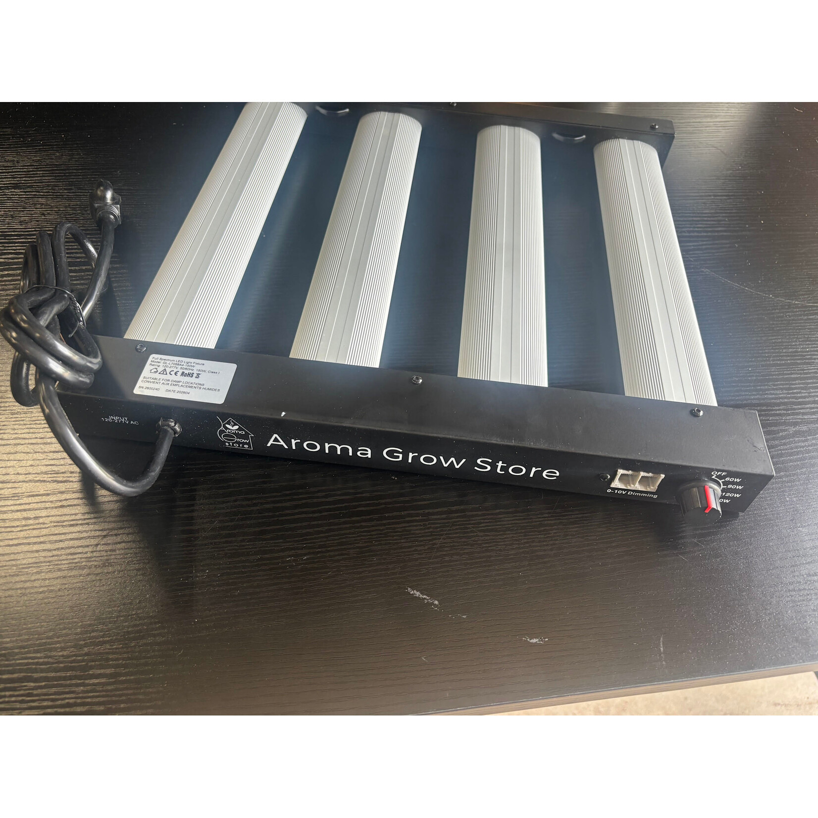 Aroma Grow LED Aroma Grow Light 15" x 15"   4 bar 150 watt Full Spectrum