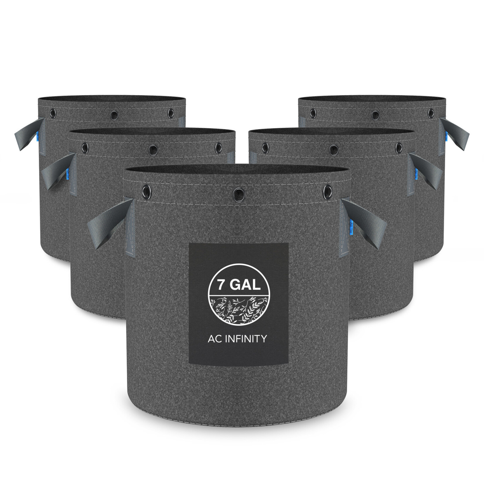 AC Infinity AC Infinity Heavy Duty Reusable Fabric Pots, 7 Gallon, 5-Pack