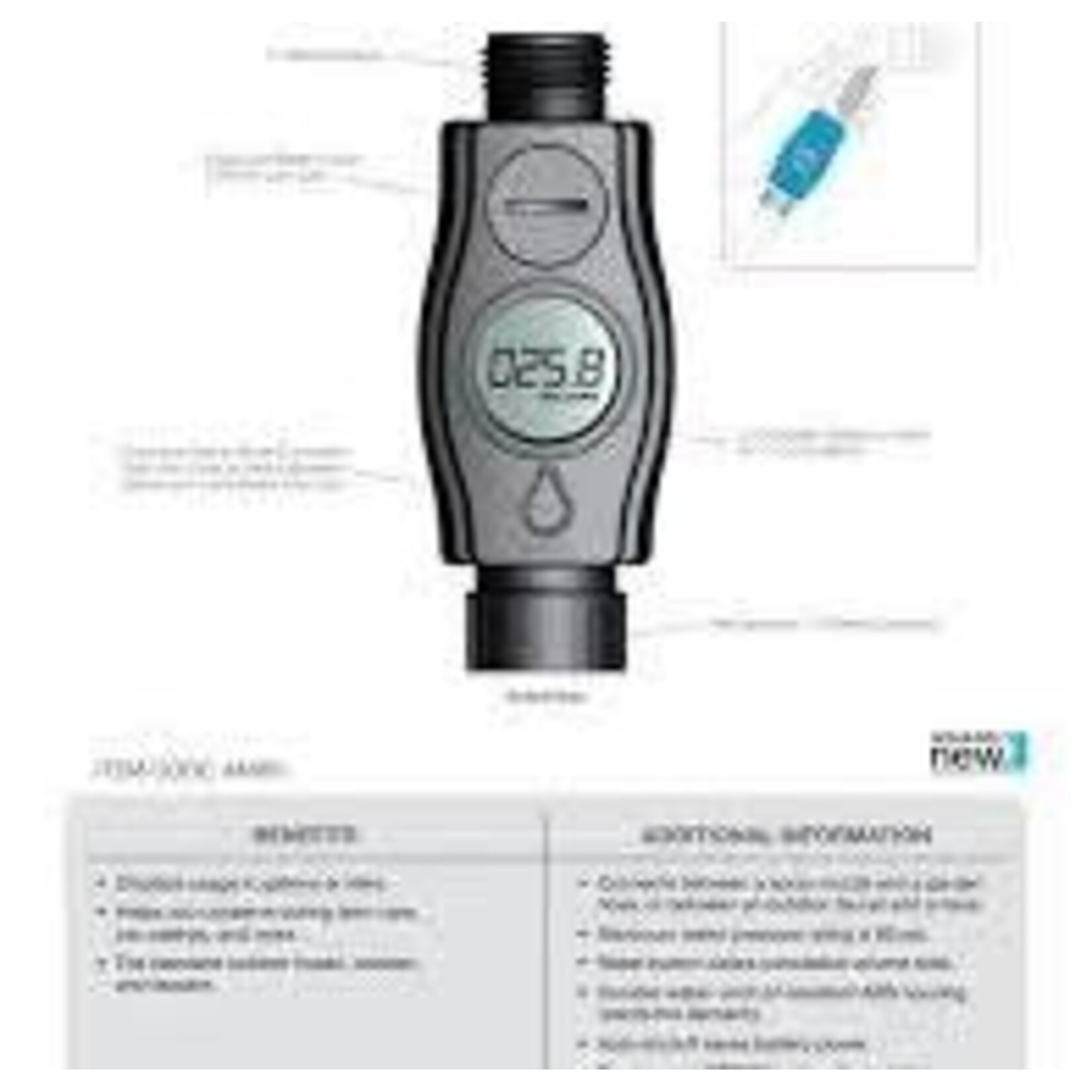 Absolutly new An951 Water Saver usage meter