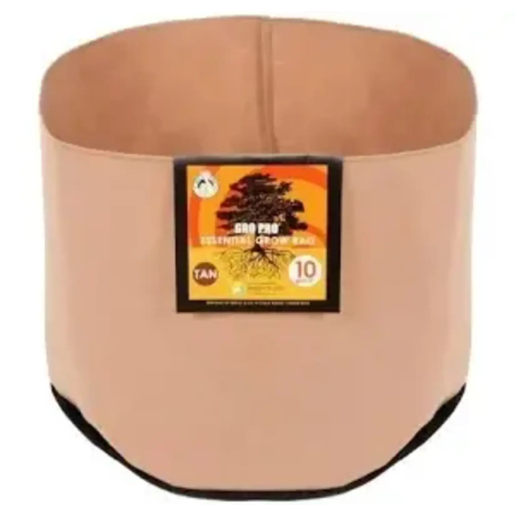 Gro Pro Gro Pro Essential Round Fabric Pot 10 Gallon - Tan FS ST