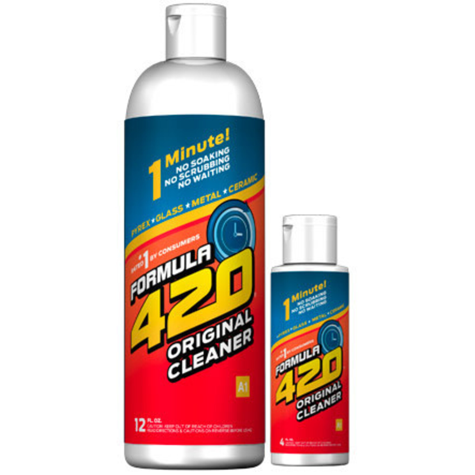 A1 - FORMULA 420 PYREX-GLASS-METAL-CERAMIC Cleaner 12 Ounce