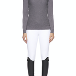 Cavalleria Toscana MAD102 Cavalleria Toscana Women’s Wool Knit Honeycomb Crew Neck Sweater