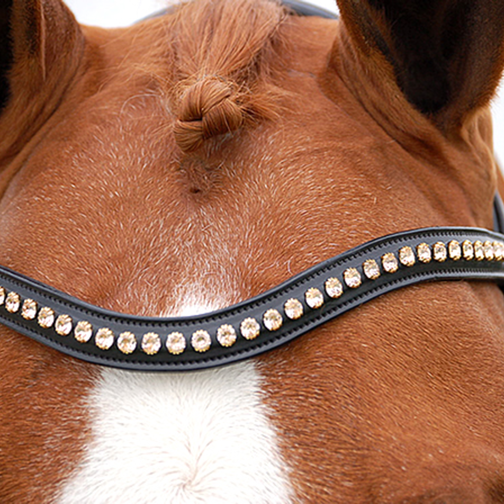 Dy'on Dy'on V-Shape “Pink” Swarovski Browband