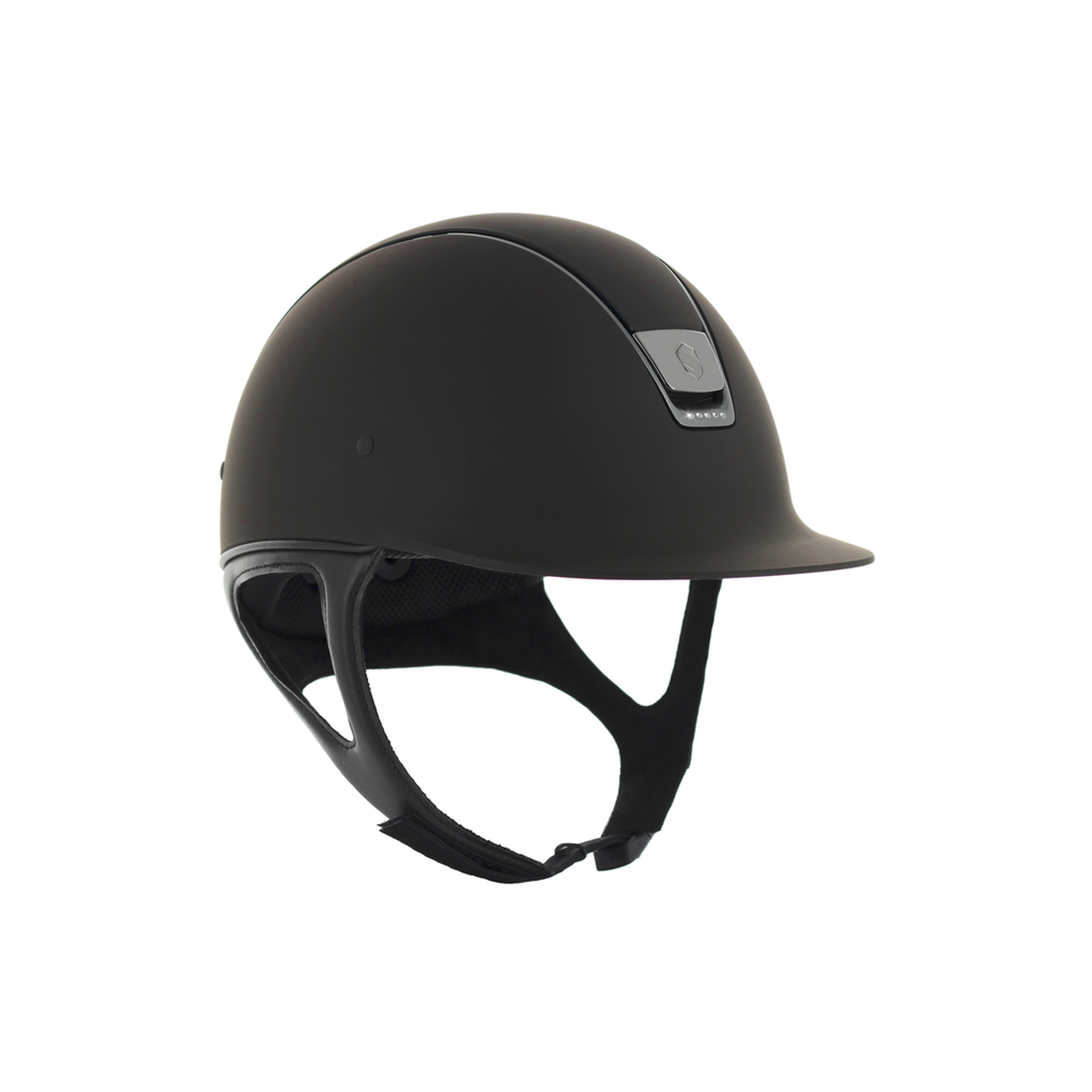 Samshield Samshield ShadowMatt Helmet w/5 Front Swarovski Crystals w/Titanium Trim, Sold as a kit with coordinating liner (sold separately).