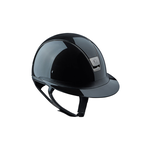Samshield 1.0 Samshield Miss Shield Shadow Glossy Helmet w/ Chrome Black Trim & Blazon, Sold as a kit with coordinating liner (sold separately).