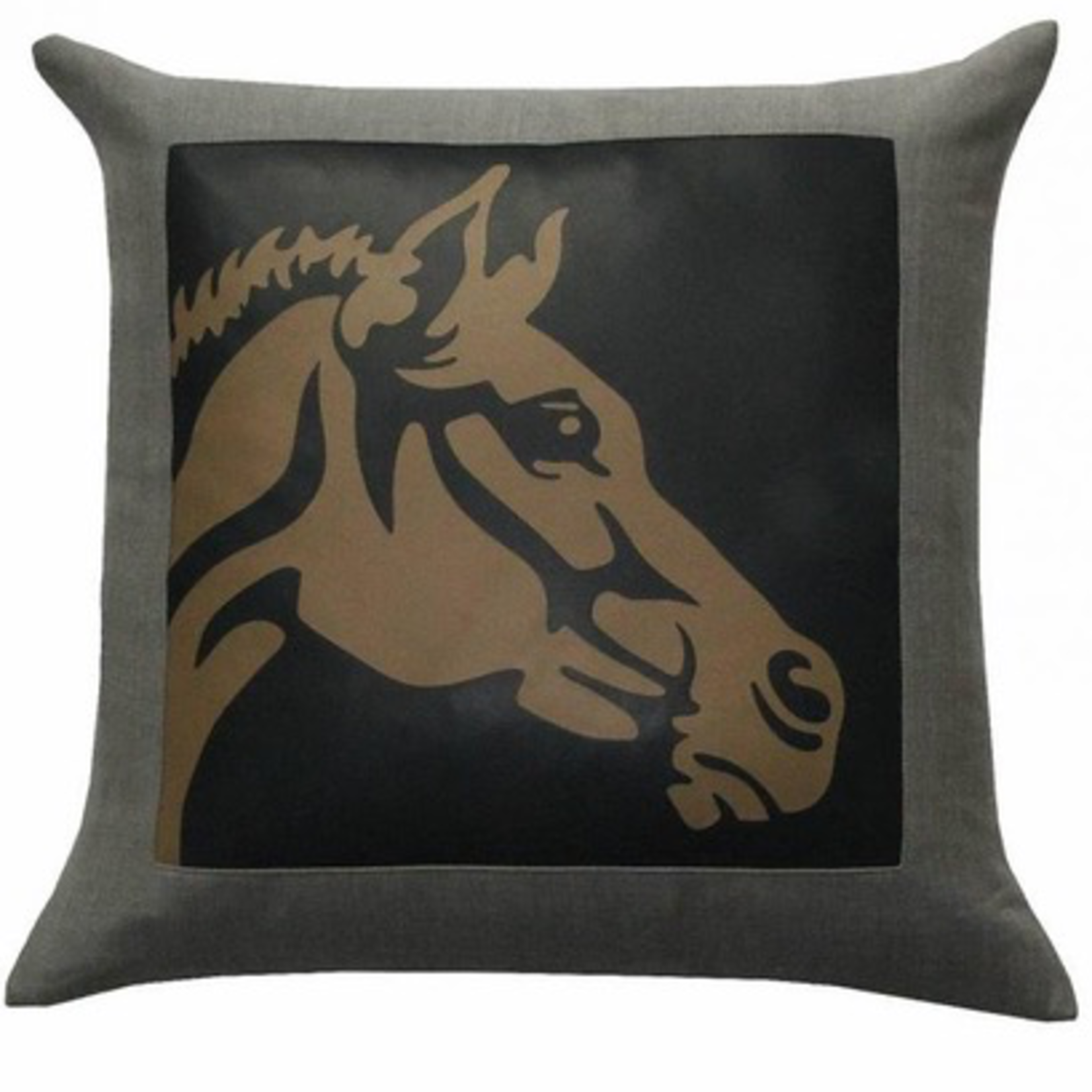 Rani Arabella Leather Horse Pillow