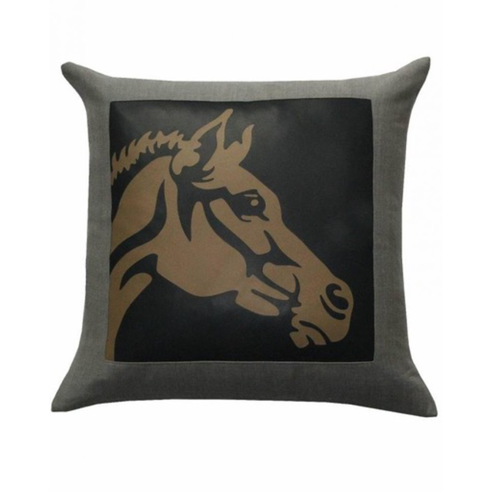 Rani Arabella Leather Horse Pillow