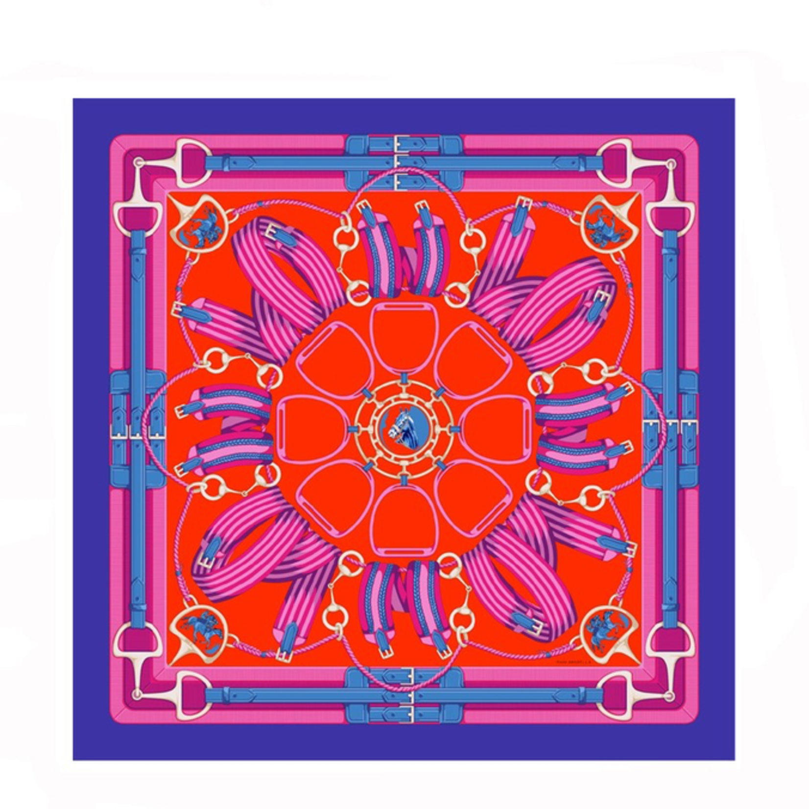 Rani Arabella Printed Cashmere Stirrups Shawl