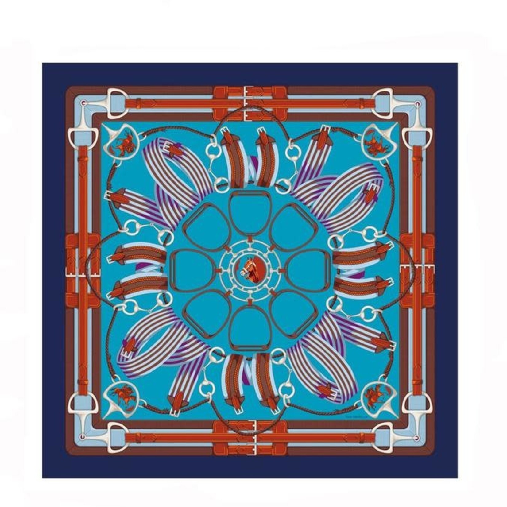 Rani Arabella Printed Cashmere Stirrups Shawl